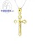 จี้ไม้กางเขน จี้เพชร จี้ทองคำ เพชรแท้  -P1202DG